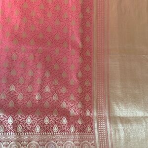 Pink and Gold Patterned Fabric